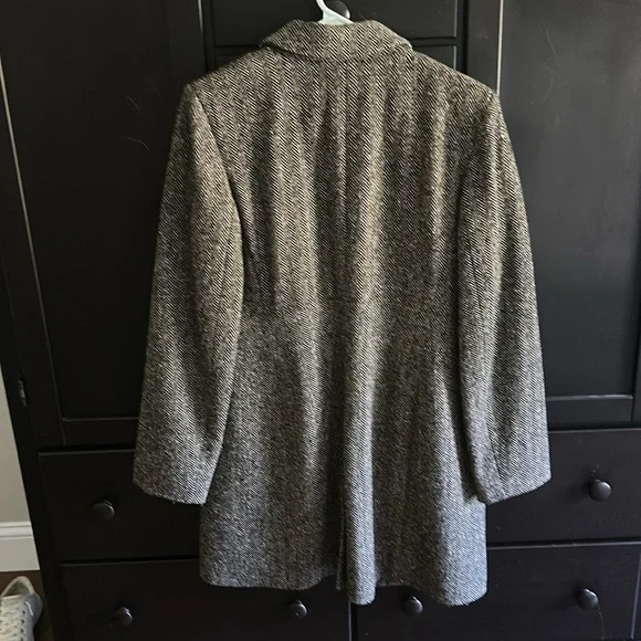 LOFT Black and Brown Trench Coat - Picture 6 of 6